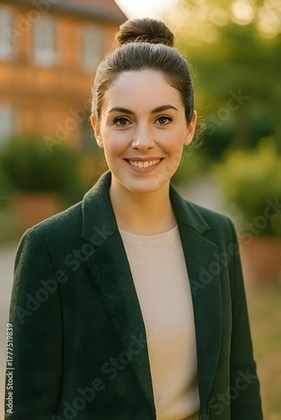 Obraz Portraitbild - Avatar - Frau - Outdoor