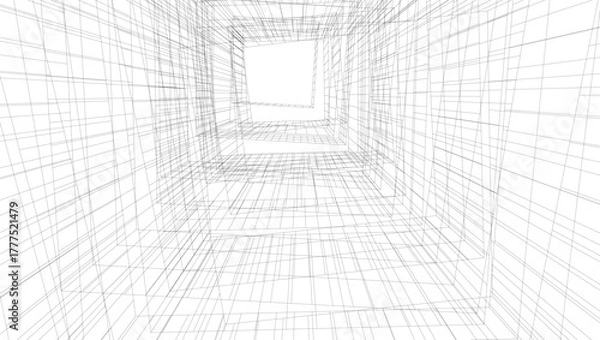 Fototapeta Abstract architectural background vector illustration