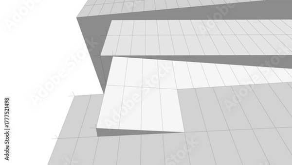 Fototapeta Abstract architectural background vector illustration