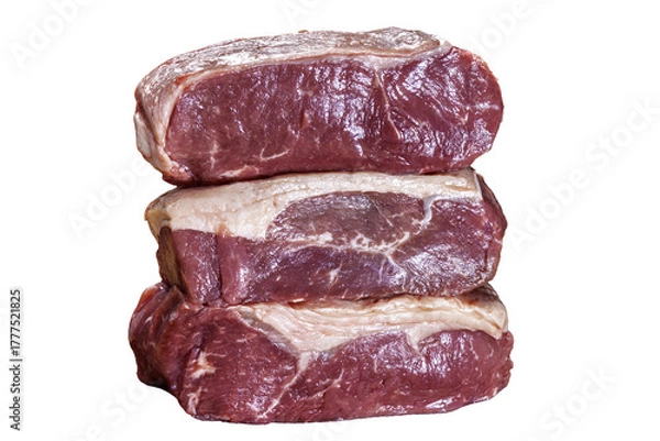 Obraz sirloin steak raw, barbecue food