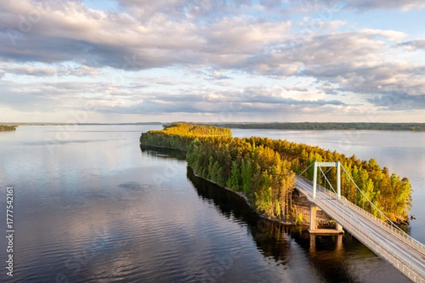 Obraz sunset over the lake