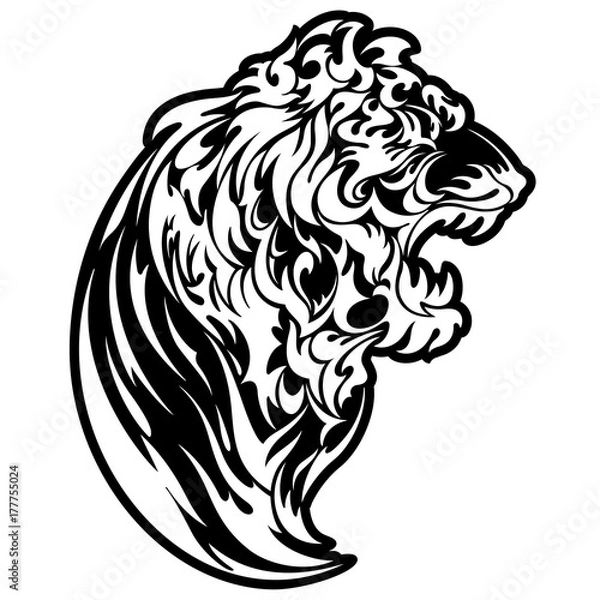 Fototapeta 虎のイラスト,