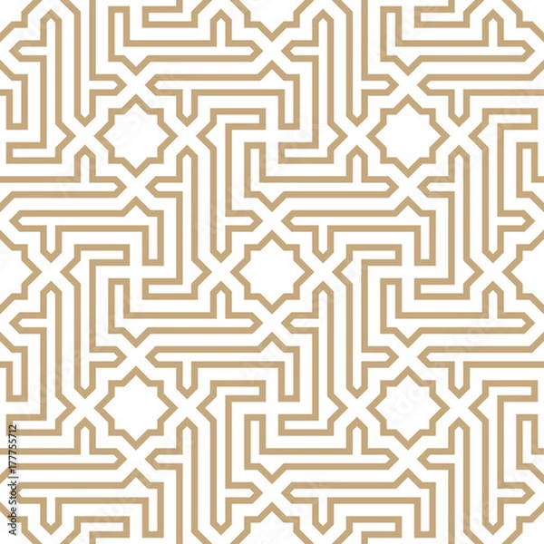 Obraz arabski wzór geometryczny ornament bez szwu