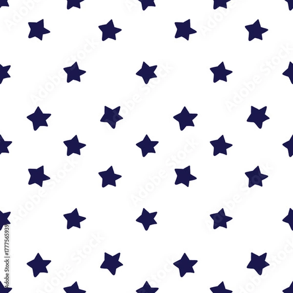 Fototapeta seamless pattern with blue flowers 