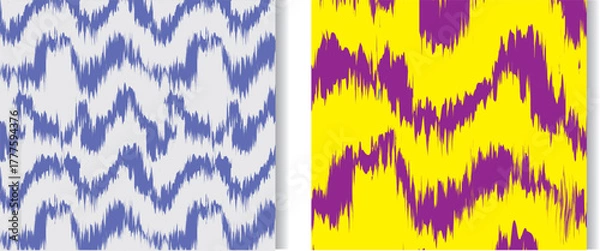 Fototapeta Ikat seamless pattern, geometric design, motif ethnic handmade, Ikat ethnic tribal, boho colors seamless wallpaper. Ethnic Ikat abstract background art.Illustration for greeting cards, printing