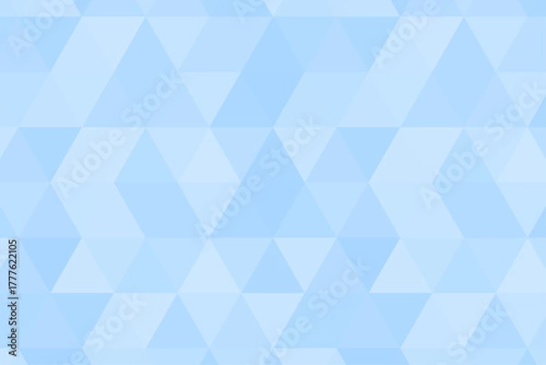 Obraz 青い三角形の幾何学背景