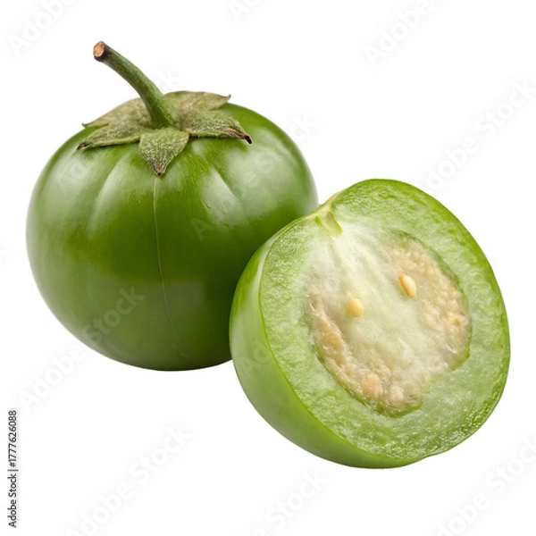 Obraz A whole cocoplum fruit isolated on a transparent background