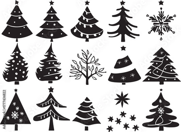 Obraz Christmas Tree SVG