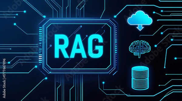 Obraz Comprehensive RAG (Retrieval-Augmented Generation) Architecture for Intelligent Information Retrieval, Context-Aware Large Language Model Responses, Vector Database Integration