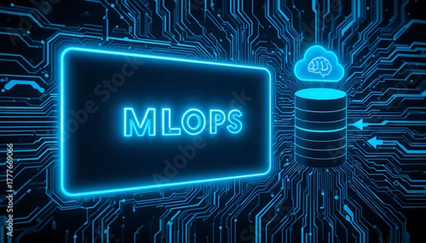 Obraz Advanced MLOps Framework for Scalable Machine Learning Deployment, Automated Model Pipeline Management, Continuous Training and Monitoring, Efficient Data Engineering Workflows