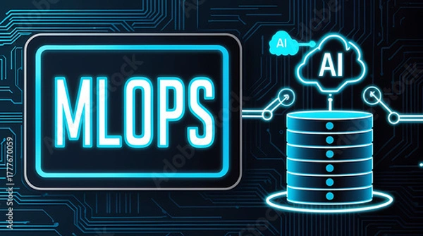Obraz Advanced MLOps Framework for Scalable Machine Learning Deployment, Automated Model Pipeline Management, Continuous Training and Monitoring, Efficient Data Engineering Workflows