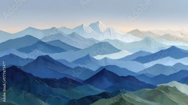 Obraz mountains in the morning