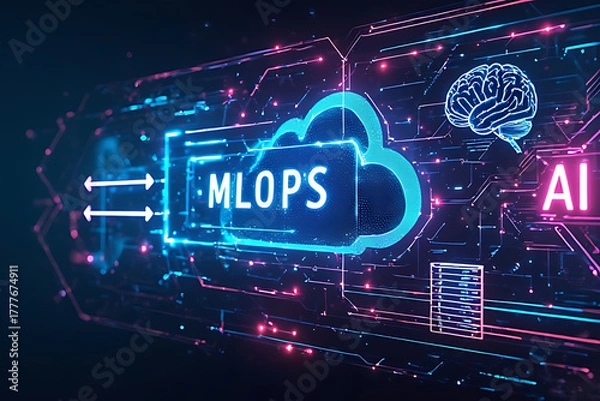 Obraz Advanced MLOps Framework for Scalable Machine Learning Deployment, Automated Model Pipeline Management, Continuous Training and Monitoring, Efficient Data Engineering Workflows