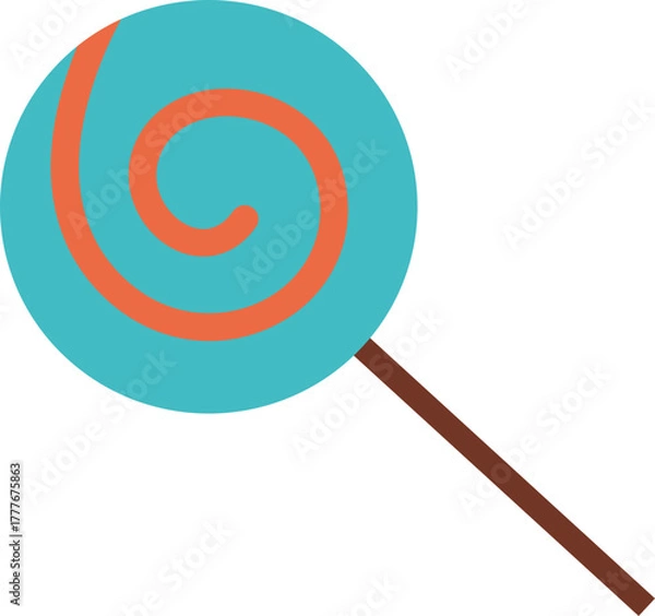 Fototapeta Colorful Birthday Party Elements