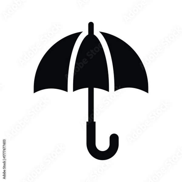 Fototapeta  umbrella glyph icon illustration vector graphic.eps