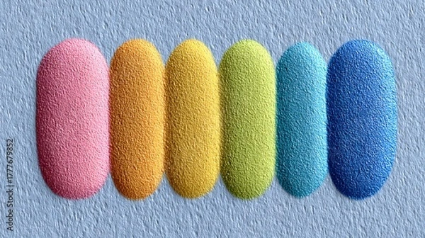 Fototapeta colorful cotton swabs