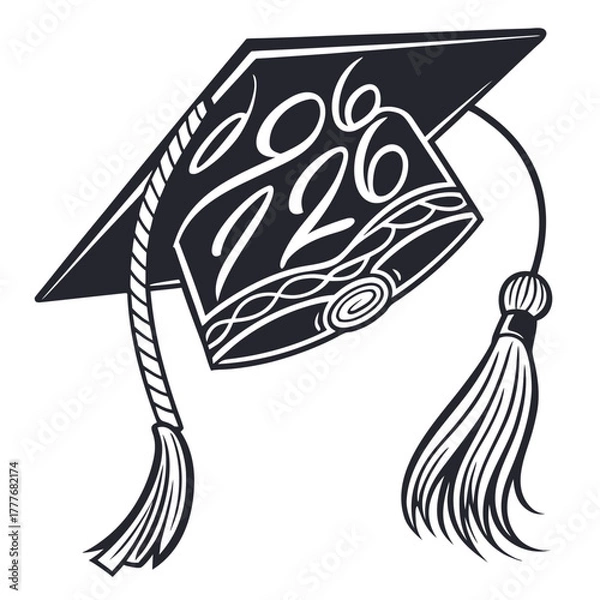 Obraz Graduation cap with 2026 design