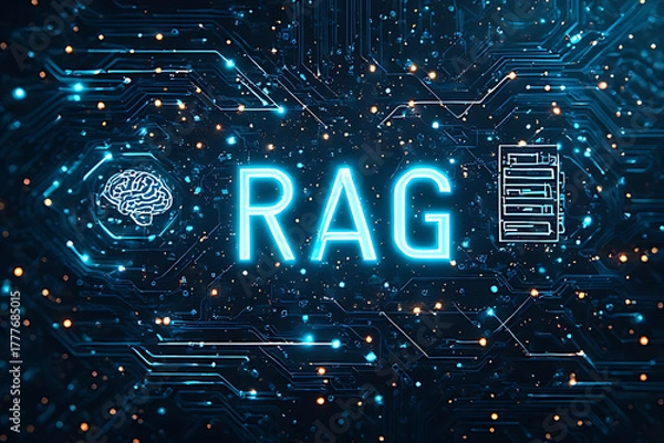 Obraz Comprehensive RAG (Retrieval-Augmented Generation) Architecture for Intelligent Information Retrieval, Context-Aware Large Language Model Responses, Vector Database Integration