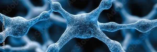 Fototapeta advanced neural network structure visualized for artificial intelligence and machine learning research