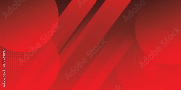 Fototapeta Light Red vector template with repeated sticks, circles. Modern geometrical abstract illustration with sticks, dots. Smart design for your business advert.