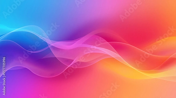 Fototapeta Abstract Fluid Color Flow – Bright Gradient Motion Background for Modern Creative Design