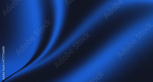 Obraz Abstract blue color illustration with soft noise for design and more