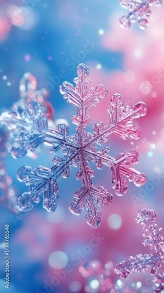 Fototapeta Magical scene of shimmering falling stars across a dreamy night sky. Golden light trails and cosmic sparkle evoke wonder, peace, and festive enchantment perfect for holiday fantasy