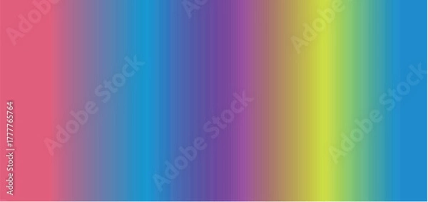 Fototapeta Soothing Abstract Gradient Mesh Waves — A Vibrant Multicolor Fusion of Red, Yellow, Green and more for Blurry Aesthetic Wallpaper and Modern Colorful Cover Background Design