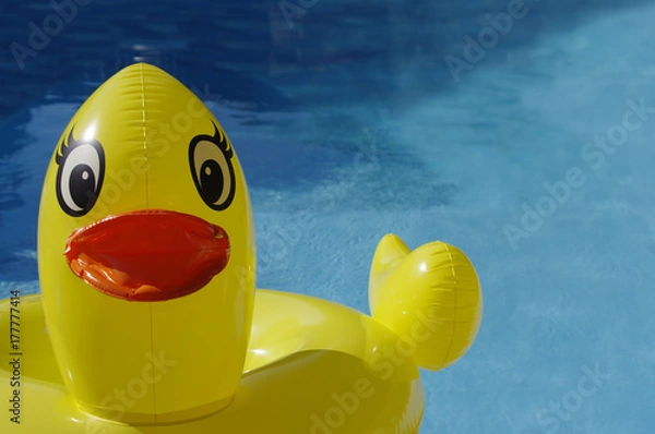 Obraz Large yellow ducky pool toy