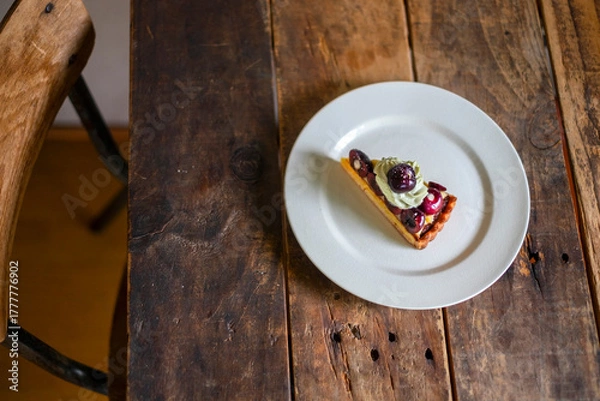 Fototapeta チェリーのタルト