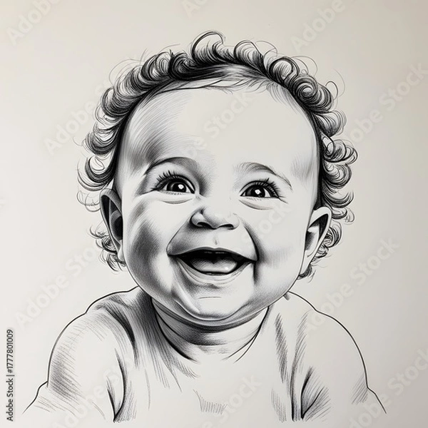 Obraz Smiling Baby Portrait