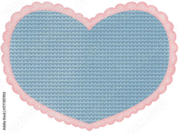 Obraz Illustration for Valentine's Day The Day of Love Envelope Heart Letters and Key Romance Graphic