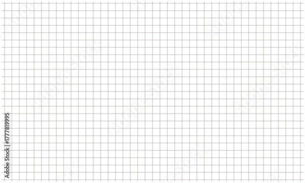 Obraz シンプルな細線チェックパターン背景 黒