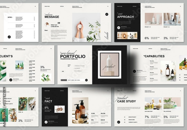 Fototapeta Minimal Portfolio Presentation Template