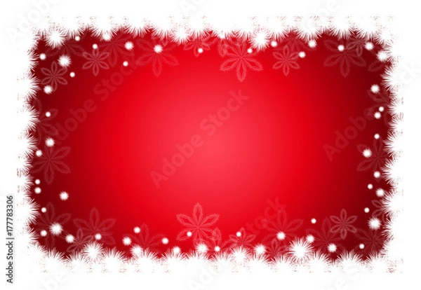 Obraz Новогодний красный фон