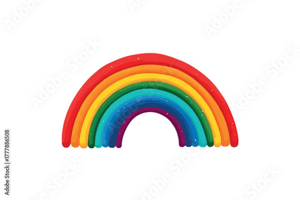 Fototapeta Bright rainbow arch showcasing vibrant colors for creative use