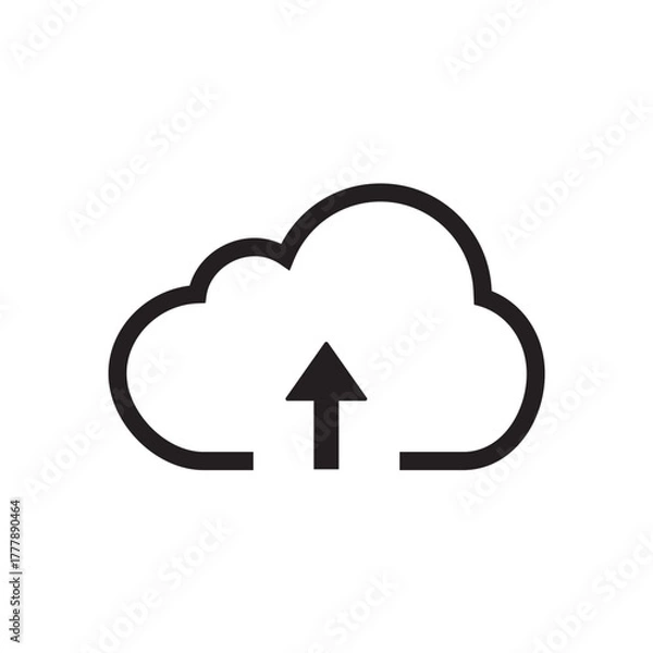 Fototapeta Cloud Upload Icon
