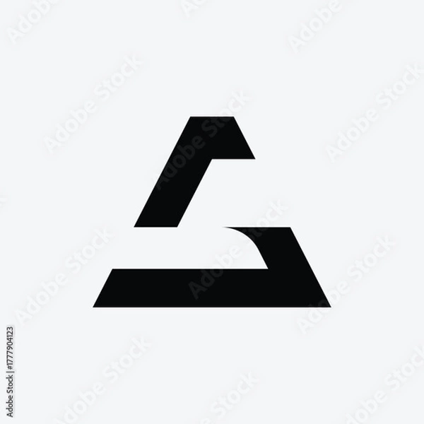 Obraz Letter AG initial modern abstract logo