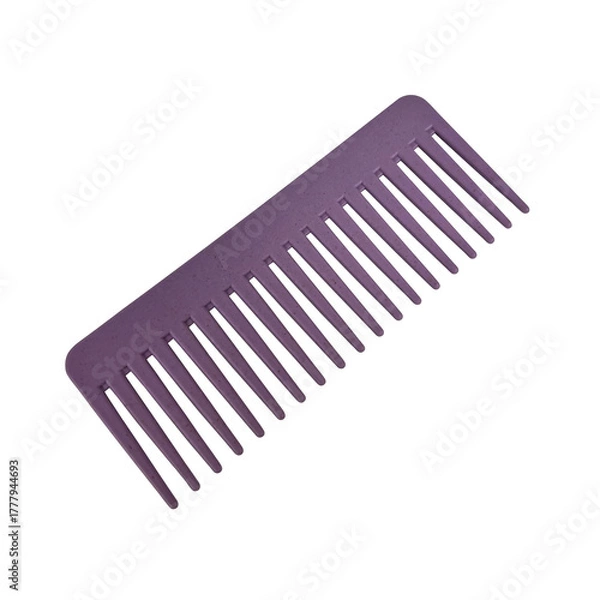 Fototapeta Hair comb fashion accessory close up, new elegant clean isolated object cut out with clipping path, soft selective focus