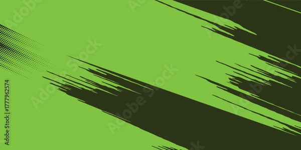 Fototapeta green color pattern gradient grunge texture background. Dots pop art comics sport style vector illustration Abstract background dark green with modern corporate concept