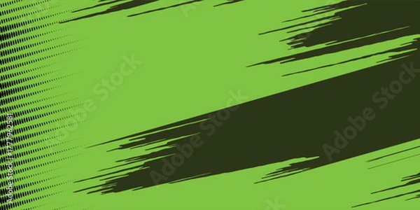 Fototapeta green color pattern gradient grunge texture background. Dots pop art comics sport style vector illustration Abstract background dark green with modern corporate concept