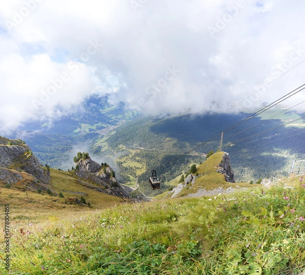 Obraz Auf der Seceda in Südtirol
