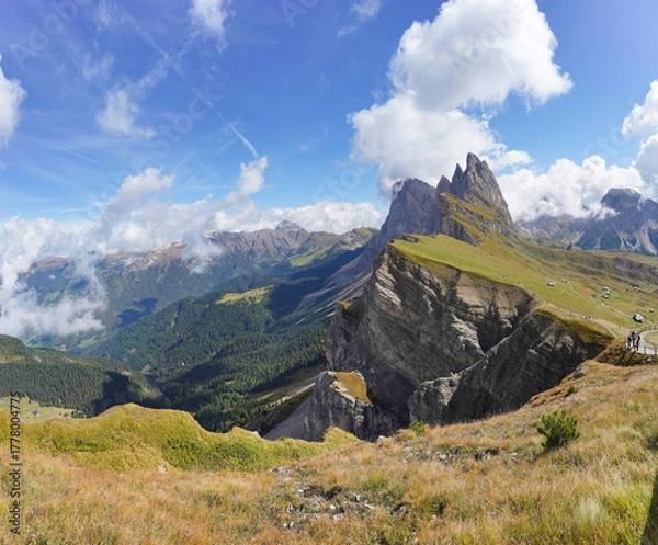 Obraz Auf der Seceda in Südtirol