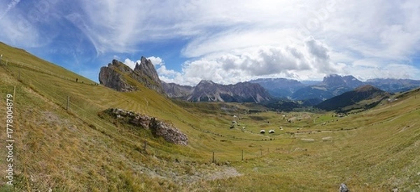 Obraz Auf der Seceda in Südtirol