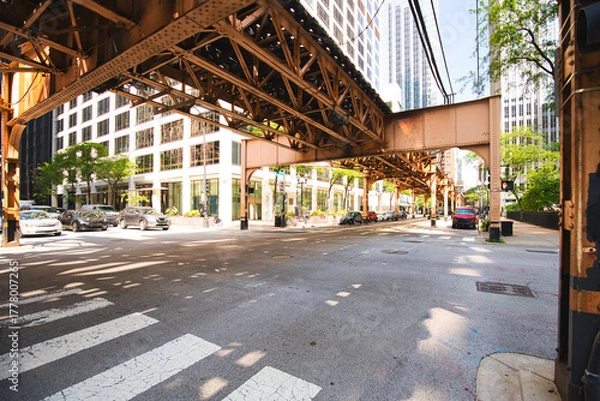 Obraz Chicago Subway Loop in Downtown