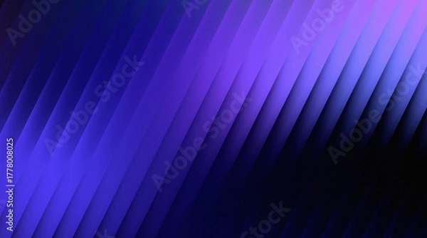 Fototapeta Geometric lines in purple and blue gradient abstract background