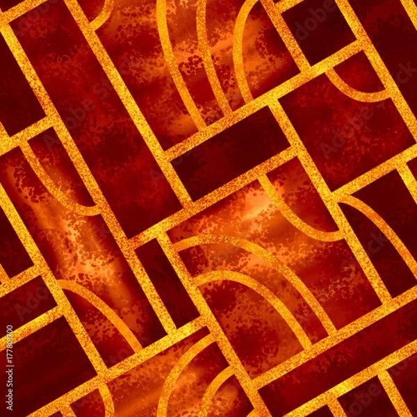 Fototapeta art deco style seamless pattern