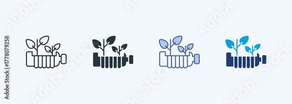 Fototapeta Repurpose Multiple Style Icon Collection