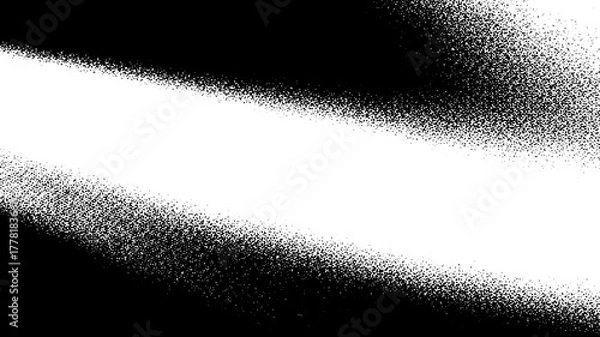 Obraz Black spray paint texture on white background