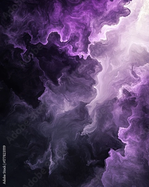 Obraz Abstract Purple Cloudscape Texture